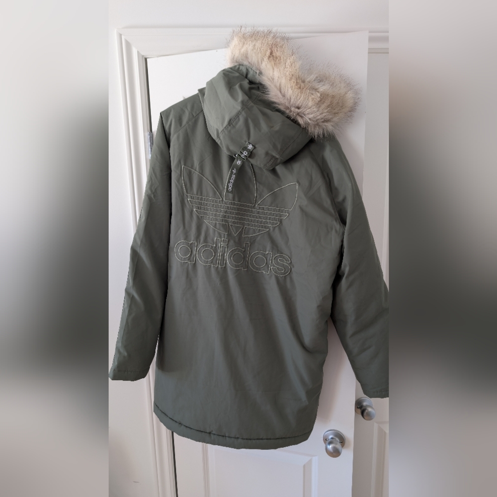 Like New - Adidas Originals Trefoil Parka - Size Men's Large
